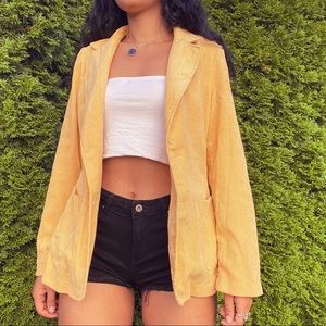 Yellow mustardy Shein blazer